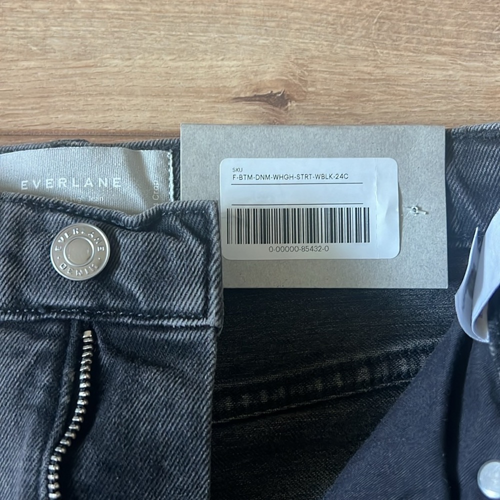 [NEW W/ TAGS] Everlane The Way-High® Crop Jean in Washed Black - Picture 5 of 6